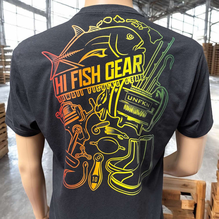 HFG Collage (2024) - HiFishGear Work Shirt Re-Release (Black)