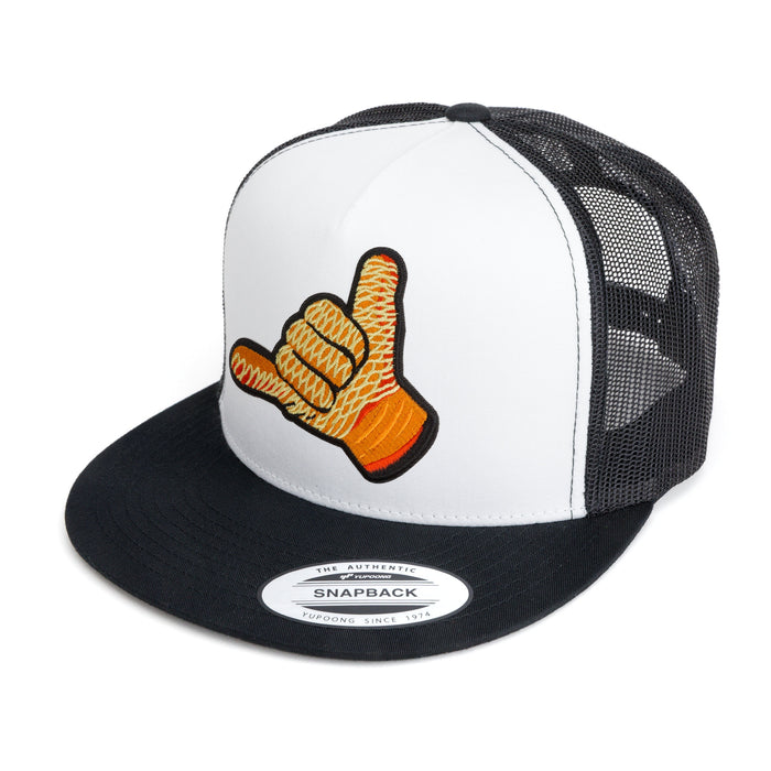 HFG - Fillet Glove Shake Black / White Snapback Flatbill Trucker Hat