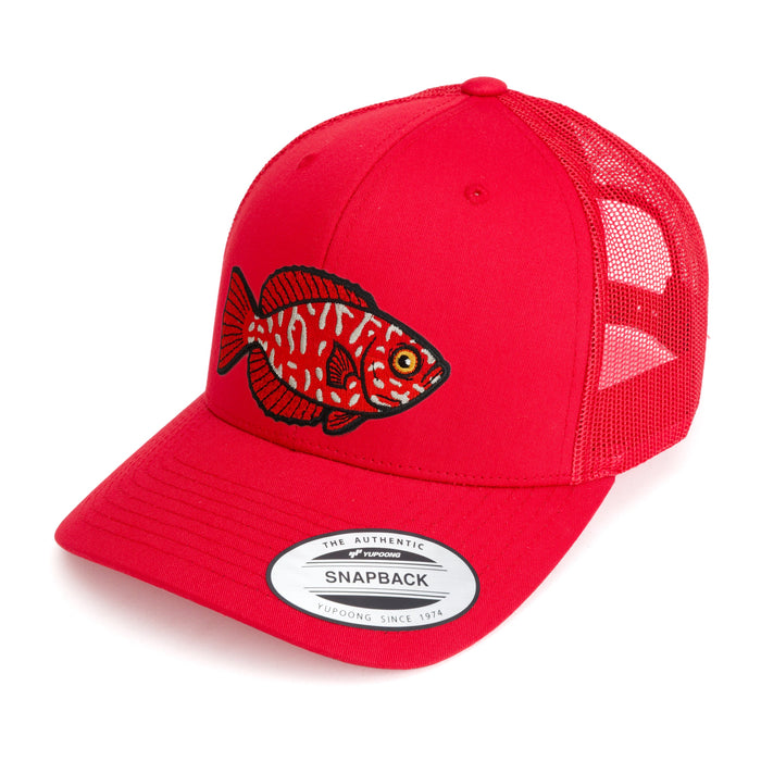 HFG - ‘Āweoweo (Hawaiian Bigeye) Red Classic Snapback Trucker Hat