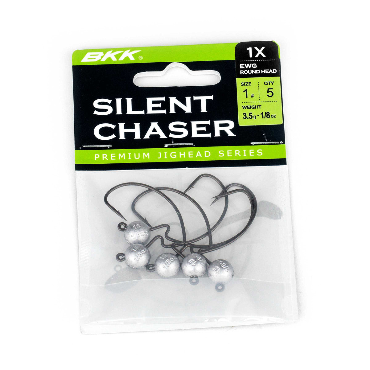 BKK Silent Chaser 1x EWG Round Head Jig Heads | 1/16oz