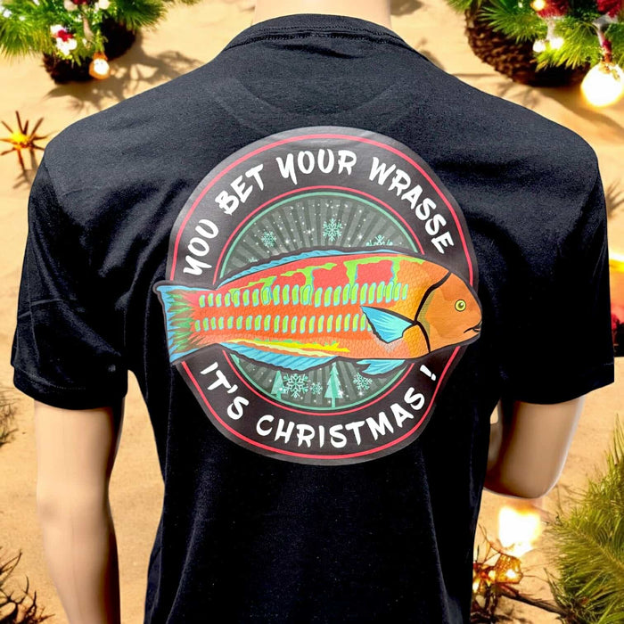 You Bet Your Wrasse it's Christmas! - Limited Run Holiday Shirt (Red or Black)