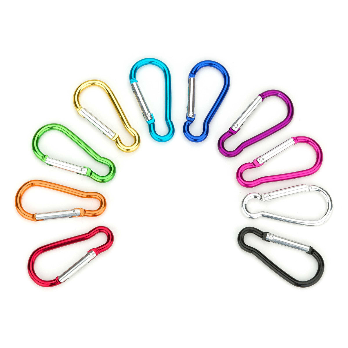 NX Garden 100pcs Plastic Lobster Clasps Trigger Clip Snap Hooks Key Chain Clasp for DIY Toys Keyrings Assorted Colors 25x50mm