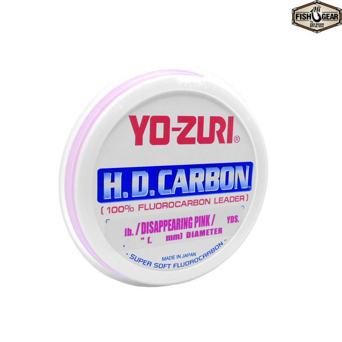 Yo-Zuri HD Disappearing Pink Fluorocarbon Leader 30yd - 15 lb